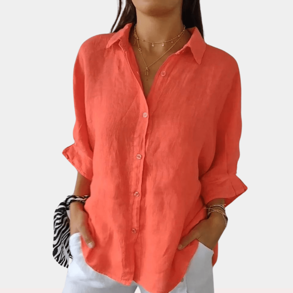 DORI - RELAXED FIT LINEN SHIRT - BREATHABLE & LIGHTWEIGHT