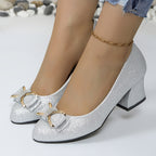 Evelyn | Classic Bow Heels