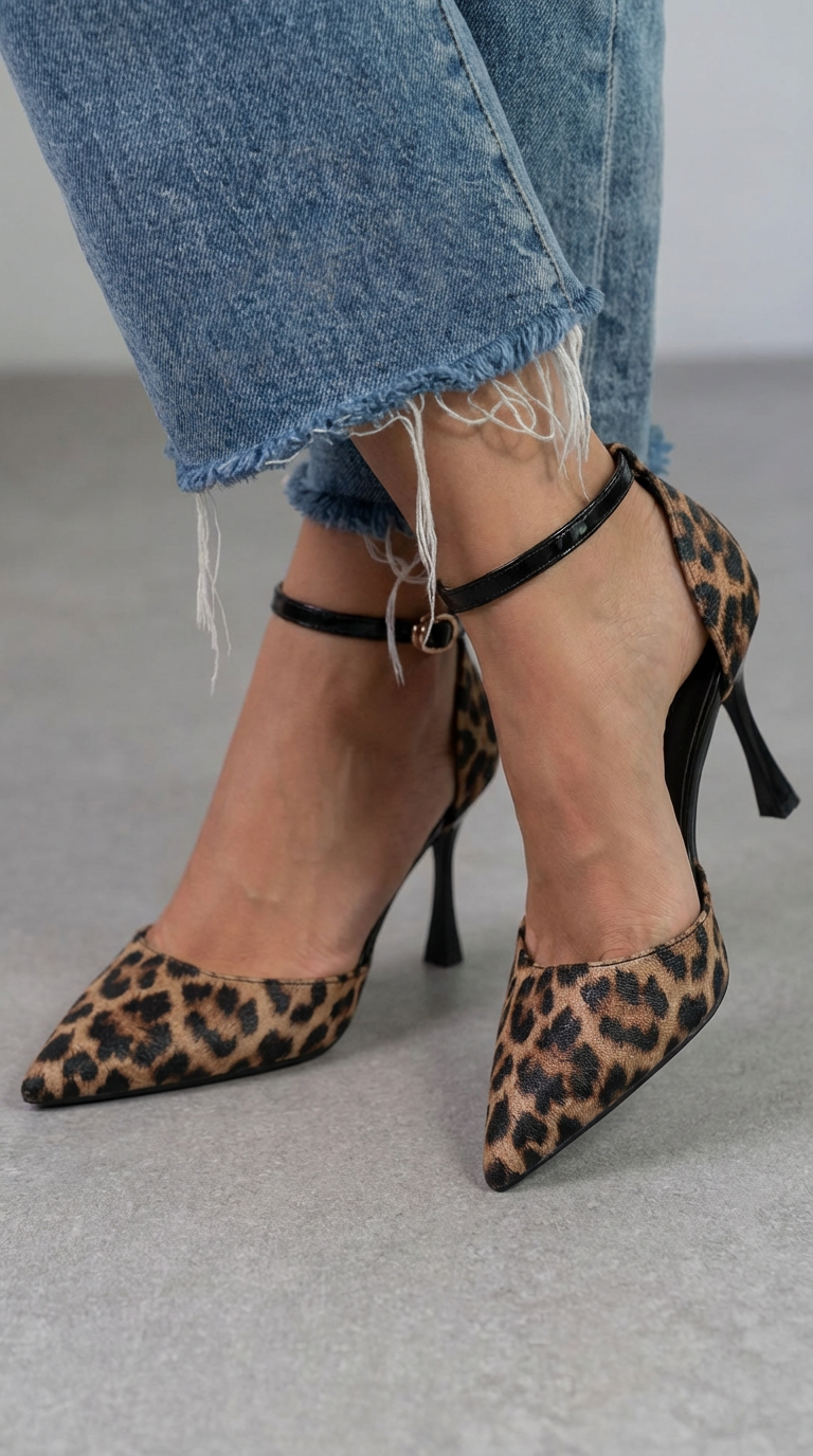 SAVANNA | Ankle strap stiletto pumps
