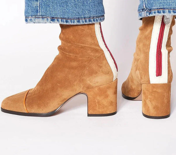 LILY - ELEGANT SUEDE ANKLE BOOTS