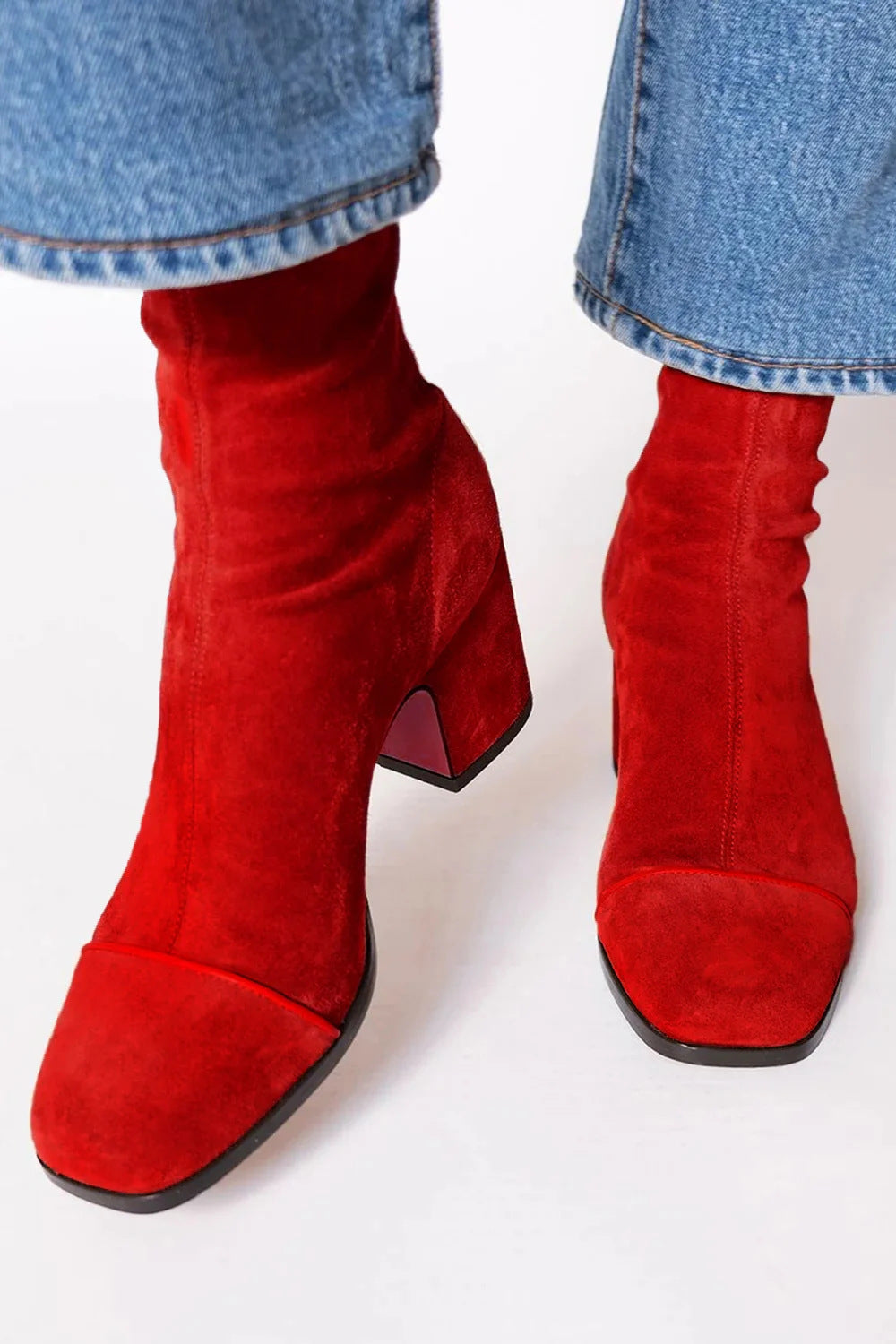 LILY - ELEGANT SUEDE ANKLE BOOTS