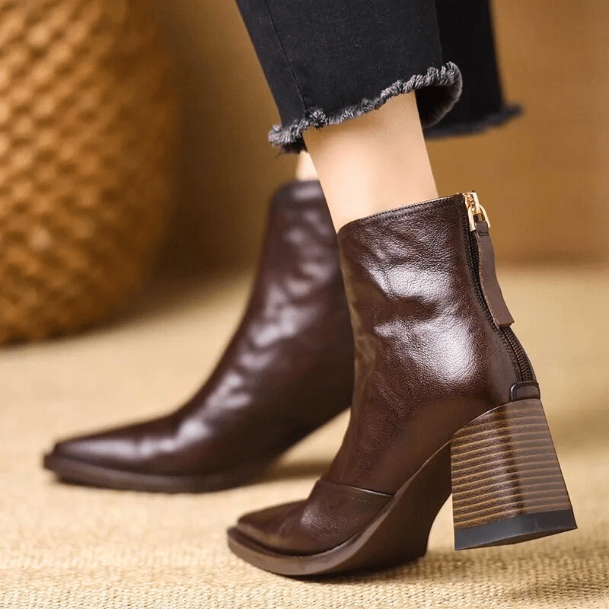 ROSALIE - MID HEEL ANKLE BOOTS